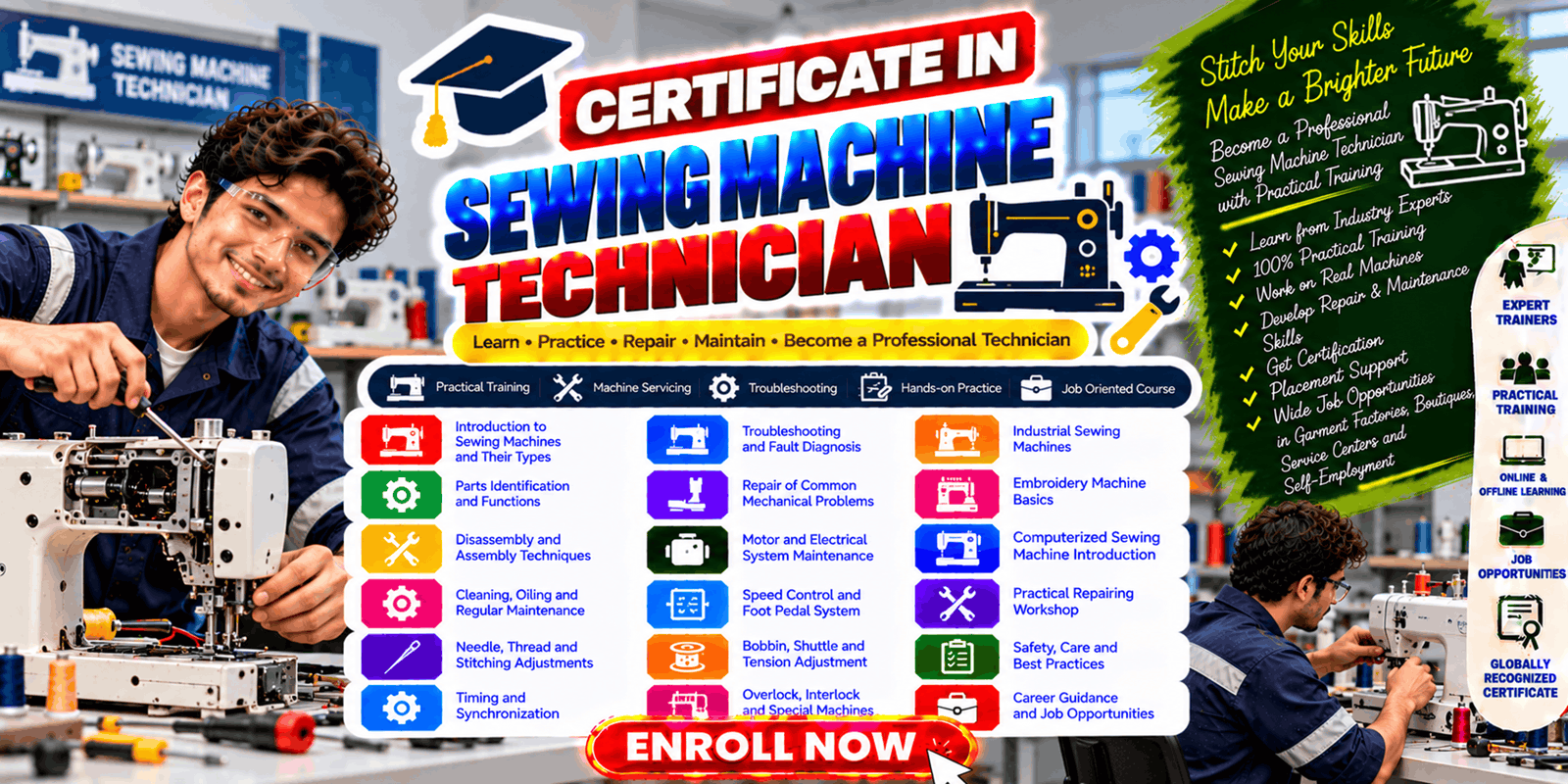 Certificate in Sewing Machine Technician