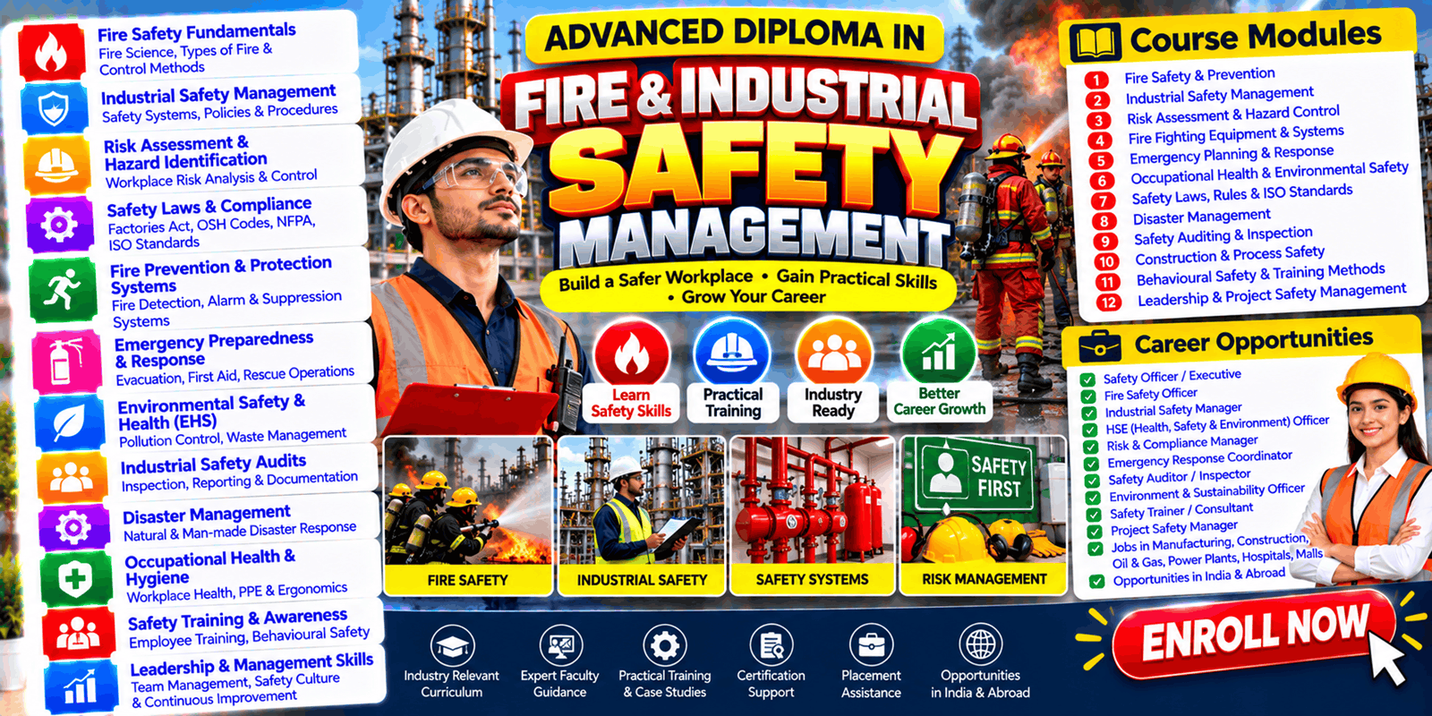 Advanced Diploma in Fire & Industrial Safety Management